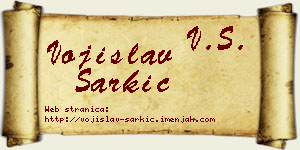 Vojislav Šarkić vizit kartica
